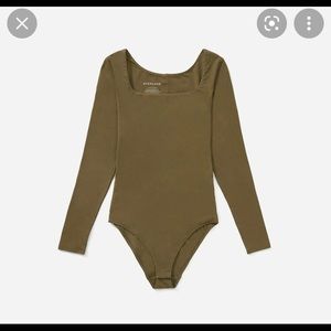 Everlane Olive Green Bodysuit - Size S